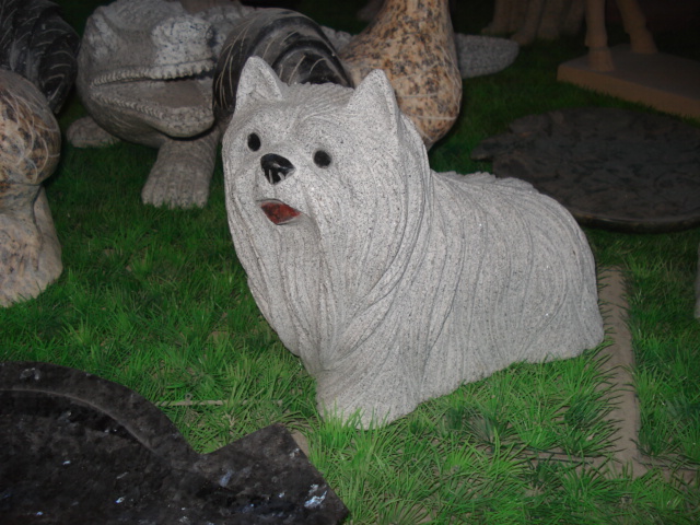 Dog Stone carving